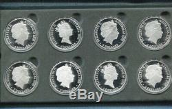 2000 $5 Five Dollar X 8 SILVER PROOF Coin Set SYDNEY OLYMPICS Flora Fauna series