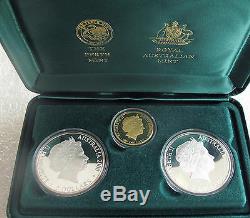 2000 Australia Olympic coin set $5 $100 dollars 9999 gold silver 1/3 Oz. Sydney