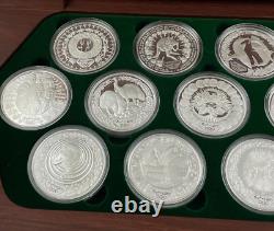 2000 Australia Sydney Olympic 16x 1oz 999 Silver $5 Coins In Jarrah Box