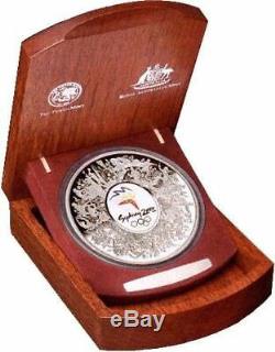 2000 Australia Sydney Olympic Games $30 1 Kilo Silver Proof Colorized