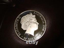 2000 P $30 AUD 1 Kilo. 999 Silver Australian Perth Colorized Sydney Olympics