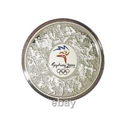 2000 P $30 AUD 1 Kilo. 999 Silver Australian Perth Colorized Sydney Olympics OGP