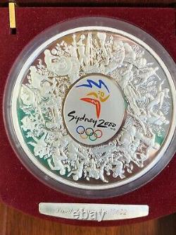 2000 Sydney, Australia Olympic $30 Silver Kilo Coin Proof with Box # 11452