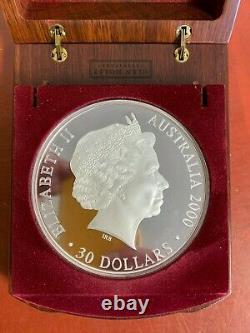 2000 Sydney, Australia Olympic $30 Silver Kilo Coin Proof with Box # 11452
