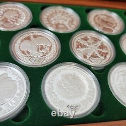 2000 Sydney Olympic $5 Silver Proof 1 Oz 16 Coins Collection Coa