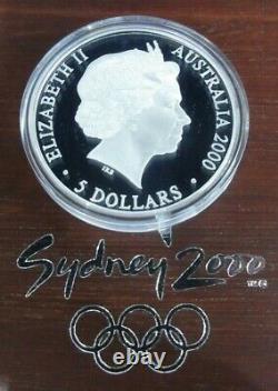 2000 Sydney Olympic Silver Proof 16 Coin Collection From RAM. 999 AG Boxed&COA