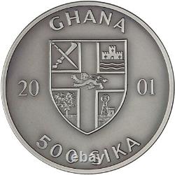 2001 Congo 10 Francs & Ghana 500 Sika 2004 Athens Olympics. 999 Silver Coin Set