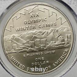 2002 P Olympics Salt Lake City Commemerative Silver Dollar PCGS MS70