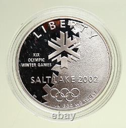 2002 P US United States SALT LAKE CITY OLYMPICS Proof Silver Dollar Coin i95064