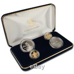 2002 US Olympic Winter Games 4-Coin Commemorative Set