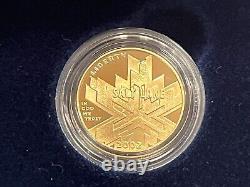 2002 W P $5 Gold $1 Silver Proof Olympic Winter Games Coins Us Mint Ogp Slc