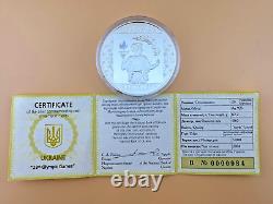 2004 Ukraine 28th Olympic Games Athens 20 Hryvna Silver. 925 2 OZ Coin withCOA