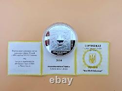 2004 Ukraine 28th Olympic Games Athens 20 Hryvna Silver. 925 2 OZ Coin withCOA