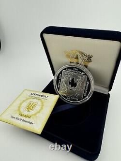 2004 Ukraine Hryvna. 925 Silver Coin 28th Olympic Games Athens COA