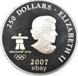 2007 Canada 250 Dollars Silver Olympic Games Early Canada With OGP 3726