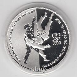 2007 Israel Judo Beijing 2008 Olympic Games Proof Coin 38.7mm 28.8g Silver 2 NIS