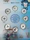 2008 Beijing Olympic Coin Set 19 Silver +5 Commemorative Mascot Coins + Stamps