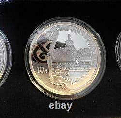 2008 Beijing Olympic 4x1oz 10 Yuan 999 Silver coins Set (2th Issue)