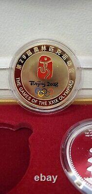 2008 Beijing Olympics Official License Gold And Silver Commemorative Coin Set a