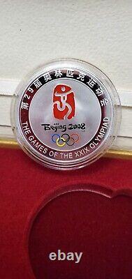 2008 Beijing Olympics Official License Gold And Silver Commemorative Coin Set a