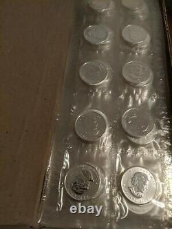 2008 Canada 1 oz Silver Olympic Inukshuk BU (Sealed Mint Sheet of 10 Coins)