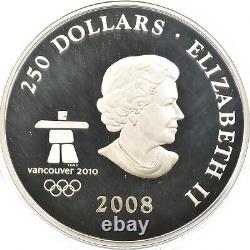 2008 Canada 250 Dollars Silver Olympic Games Towards Confederation With OGP 3720