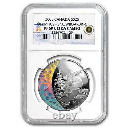 2008 Canada Ag & Au 8-Coin Set Home of 2010 Olympics PF-69 NGC