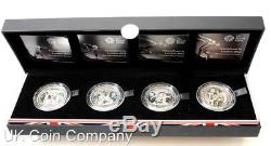 2009 2012 Countdown To London Olympics Silver Proof £5 Royal Mint 4 Coin Set