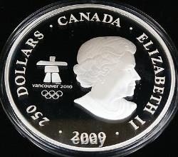 2009 Canada $250 Silver Coin- Olympic Winter GamesSurviving the Flood-Box & COA