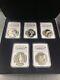 2009 Canada Olympic $25 Silver Coin Ngc Pf69 Ultra Cameo 5 Pieces Set