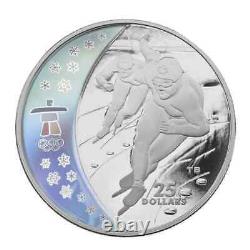 2010 Canada $25 Vancouver Olympic Winter Games Sterling Silver 15-Coin Set