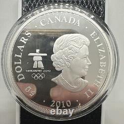 2010 Canada 5 oz Fine Silver $50 Coin Olympic Winter Games Look of the Games