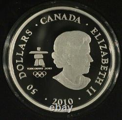 2010 Canada 5 oz Fine Silver $50 Coin Olympic Winter Games Look of the Games
