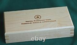 2010 Canada Vancouver Olympics 3 x $5 Silver Maple Leaf 3 coin set in wood box