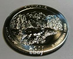 2011 5 oz. 999 Fine Silver ATB Olympic National Park, WA Coin, in Capsule