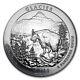 2011 5 Oz Silver Coin Atb Glacier National Park, Mt In Capsule