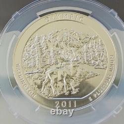 2011 5 oz silver America the Beautiful Olympic National Park ANACS MS-69