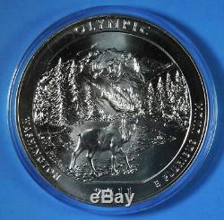 2011 America The Beautiful Olympic Washington 5oz Silver Coin in Airtite Capsule