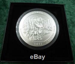 2011 Olympic Park ATB 5 Ounce. 999 Fine Silver Quarter, SP Strike, Box & COA