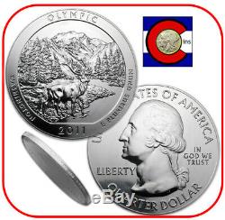 2011 Olympic (WA) 5 oz Silver America the Beautiful ATB Coin in capsule