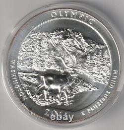2011 Olympic Washington America the Beautiful ATB 5oz. 999 Silver US Mint Coin