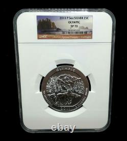 2011-P 5oz Silver 25c NGC SP70 Olympic America National Treasures