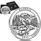 2011-p Atb 5 Oz Silver Coin Burnished Olympic National Park Washington With Ogp