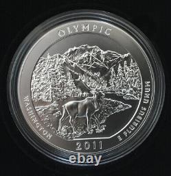 2011-P America the Beautiful 5 oz Silver Coin Olympic U. S. MINT ATB OGP