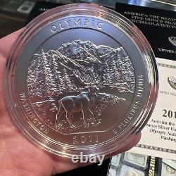 2011 P American the Beautiful Olympic 5 oz Silver NP8 WithBox&COA