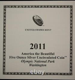2011 P American the Beautiful Olympic 5 oz Silver NP8 WithBox&COA Item#J9390