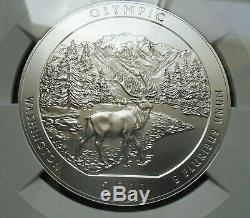 2011-P Olympic 5 oz. ATB Silver Coin Washington NGC SP69. Free S&H