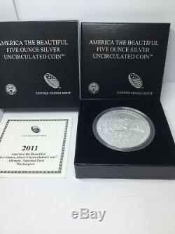 2011 P Olympic America the Beautiful 5 oz Silver Coin NP8