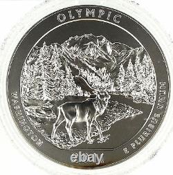 2011-P Olympic National Park 5 oz Pure Silver Specimen Coin Mint Packaging & COA