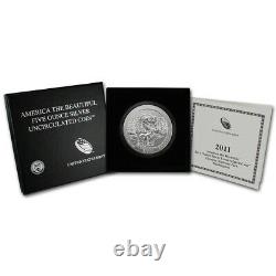 2011-P US America the Beautiful Five Ounce Silver Uncirculated Coin Olympic